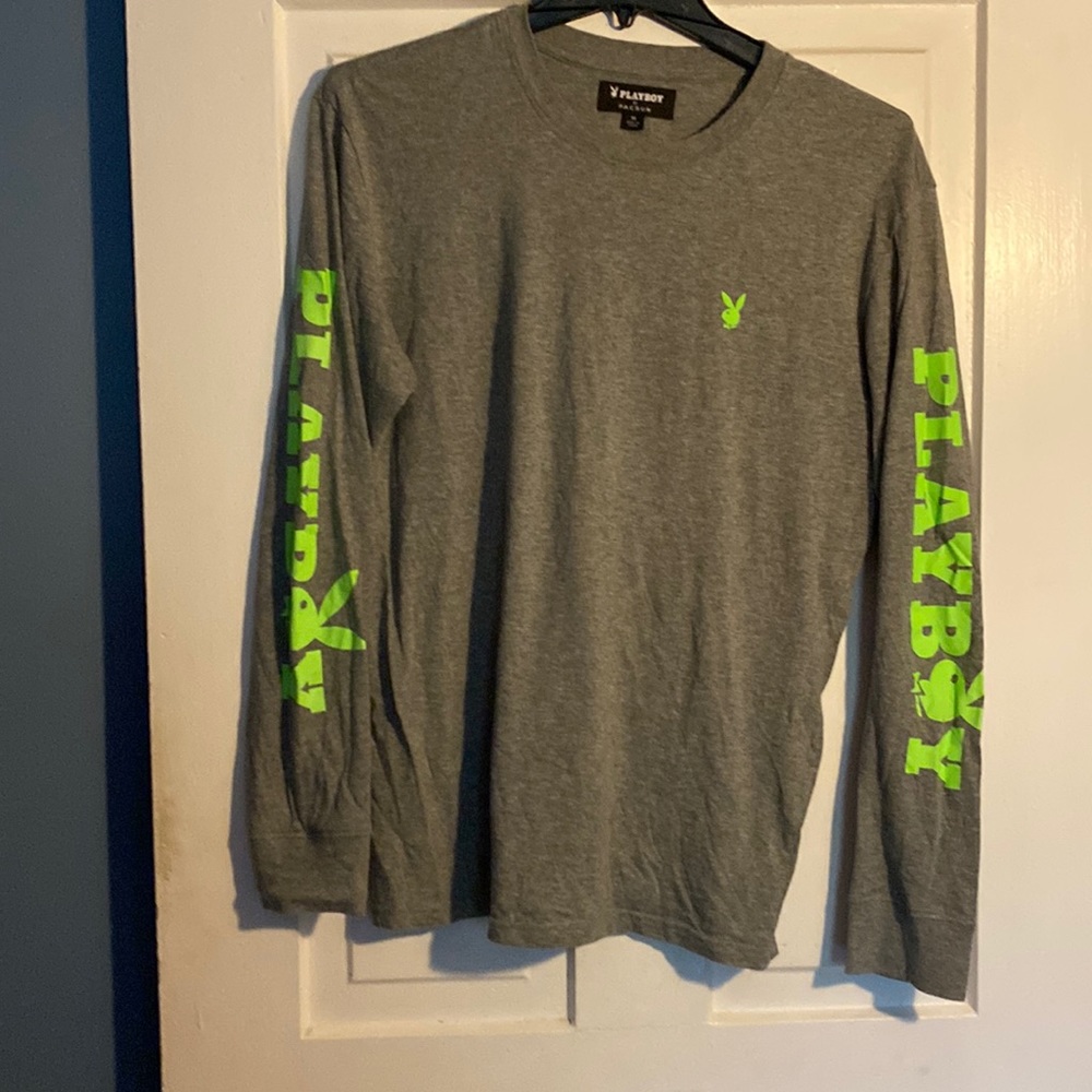 PacSun women’s Playboy long sleeve grey, medium